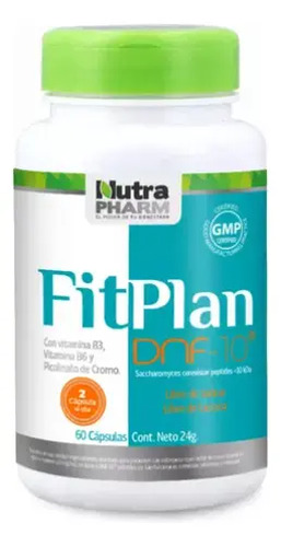 Fitplan Dnf-10 Quemador Grasa Abdominal 60 Cápsulas Nutra Pharm Sin Sabor