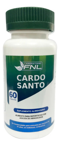 Fnl Cardo Santo Alcachofa Jengibre Glutamina Higado 60 Cap Sabor Sin Sabor Suplementos Alimenticios