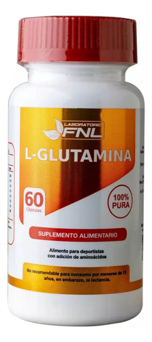Fnl L-glutamina 500 Mg 60 Caps Andina Grains Sabor Sin Sabor
