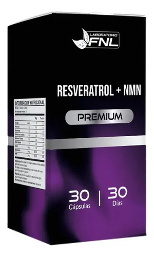 Resveratrol + Nmn Fnl 30 Capsulas Sabor Sin Sabor