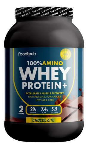 Foodtech Whey Protein Whey Protein+ Polvo Chocolate
