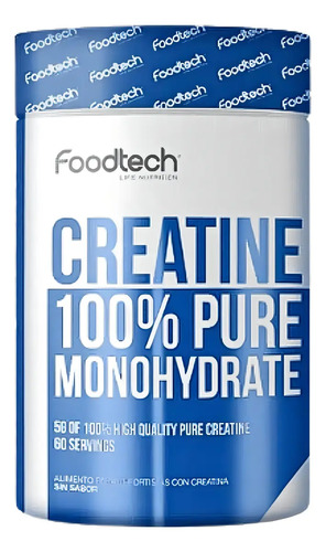 Suplemento En Polvo Foodtech Creatina De Creatine 100% Pure Monohydrate X 300g Sin Sabor