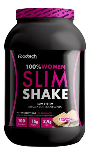 100% Women Slim Shake 2 Lbs - Foodtech Sabor Smore