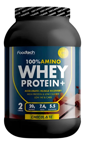 Proteína Whey Foodtech Chocolate 907g Suplemento Deportivo