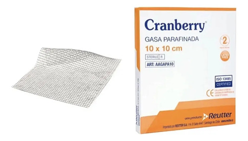 Gasa Parafinada Apósito 10x10 Cm Estéril 10un Beige