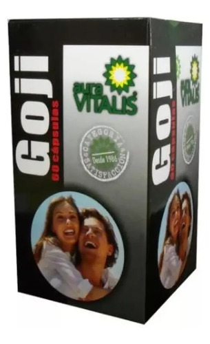 Goji 1 Frasco 60 Capsulas Energía Fatiga Aura Vitalis Natural