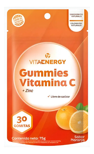 Gomitas De Vitamina C + Zinc Vitaenergy Naranja