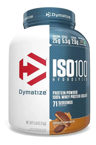 Dymatize Whey Protein Iso 100 2.3 Kg Sabor Chocolate Peanut Butter