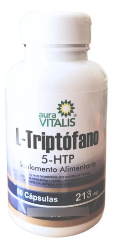 Suplemento Triptófano Cápsulas Aura Vita Bienestar Y Salud 90 Caps Sin Sabor