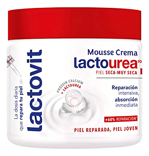 Crema Corporal Lactovit Mousse Crème Lactourea 400 Ml Neutra