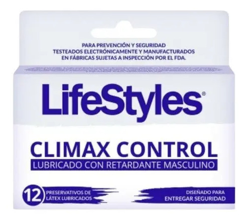 Preservativos Lifestyles Climax Control 12 Unid.