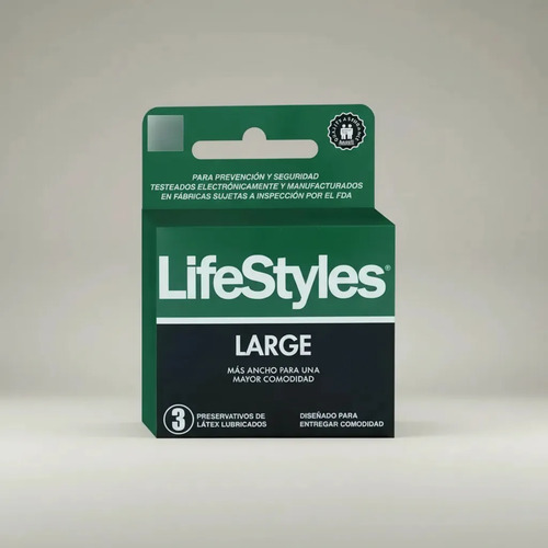 Lifestyles Large 3 Preservativos Lubricados Super Long Xl