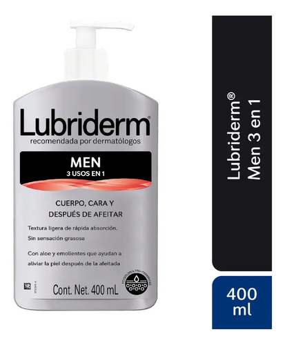 Lubriderm® Men 3 En 1 X 400 Ml