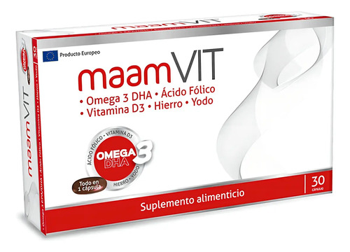 Suplemento Alimentario 30u Maam Vit Sabor Sin Sabor