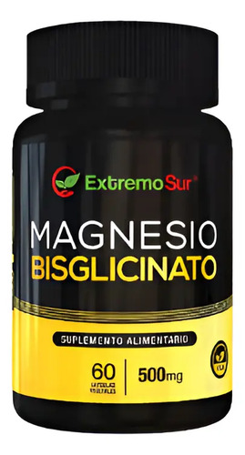 Bisglisicinato De Magnesio 500mg 60 Cap. Extremo Sur Sin Sabor