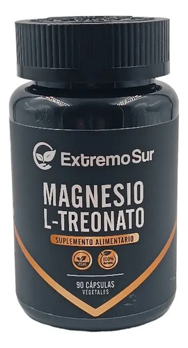 L-treonato De Magnesio 500mg 90 Cápsulas 100% Natural Extremo Sur Sin Sabor