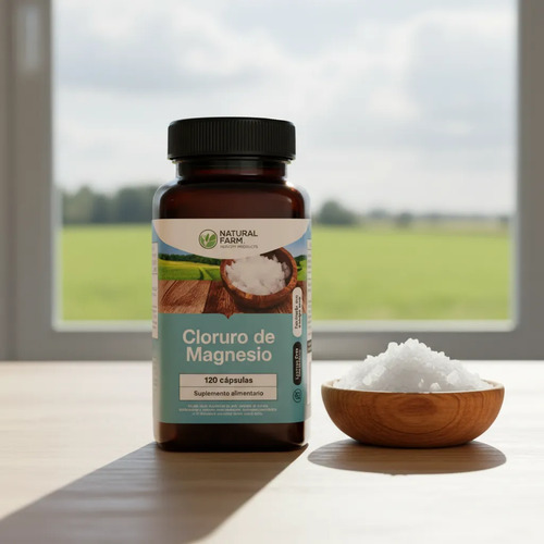 4 Meses Cloruro De Magnesio 120 Capsulas 500mg Fatiga Sin Sabor