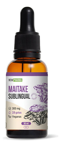 Maitake Sublingual 30 Ml Concentración 3:1 - Newpharma Sabor Sin Sabor