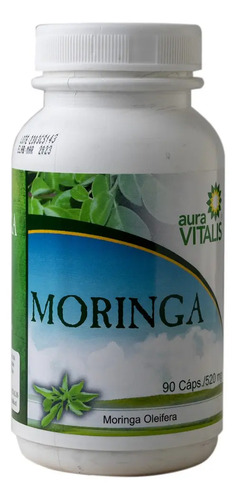 Moringa Cápsulas Aura Vitalis Suplemento Nutricional 90 Caps Neutro