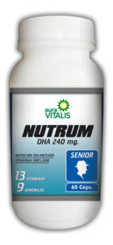Multivitamínico Aura Vitalis Nutrum Senior Vitaminas Cápsulas 60 Unidades