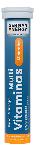 Multivitaminas Minerales German Energy 20 Tabs Naranja Naranja