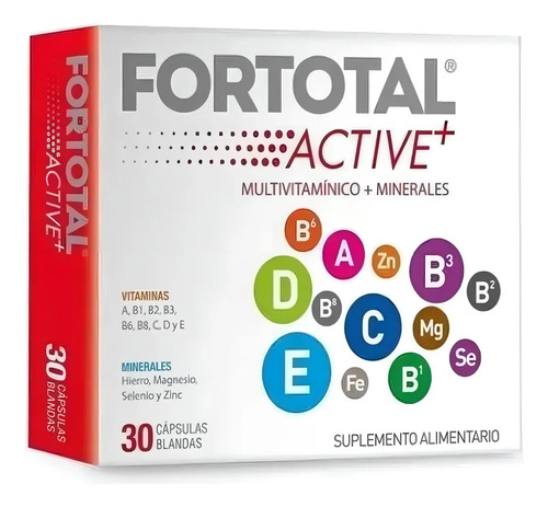 Mintlab Suplemento Alimenticio Multivitamínico Fortotal Active+ X30 Capsulas Cápsulas Blandas