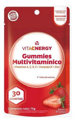 Multivitamínico En Gomitas Vitaenergy De Frutilla