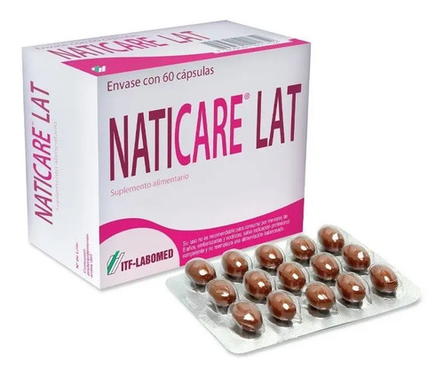 Naticare Lat Suplemento Alimentario X 60 Cápsulas Sabor Sin Sabor