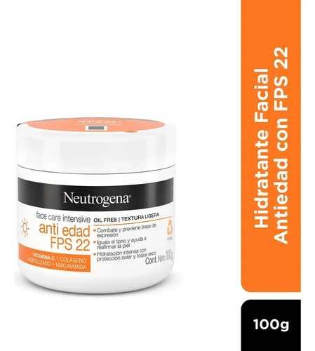 Face Care Intensive Antiedad Fps 22 Todo Tipo De Piel Día