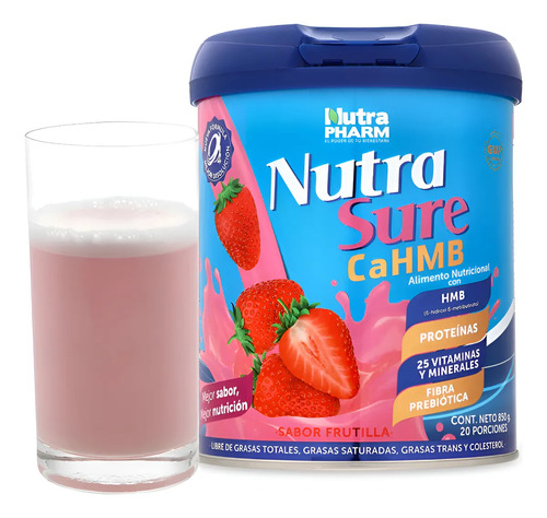 Nutrasure Cahmb Frutilla X850g