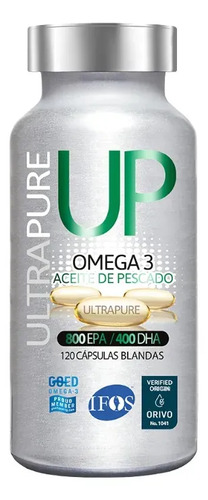 Omega 3 Up Ultrapure 120 Cápsulas 800 Epa 400 Dha