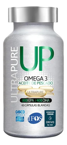 Newscience Omega 3 Up Ultrapure 800 Epa 400 Dha 60 Caps Sabor Sin Sabor
