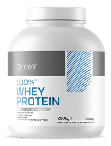 Proteína Whey Ostrovit 2kg Tiramisu 66 Porciones Alta Solubilidad