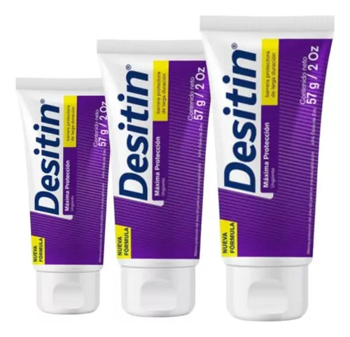 Pack X 3 Crema Antipañalitis Desitin Ungüento 57 Gr