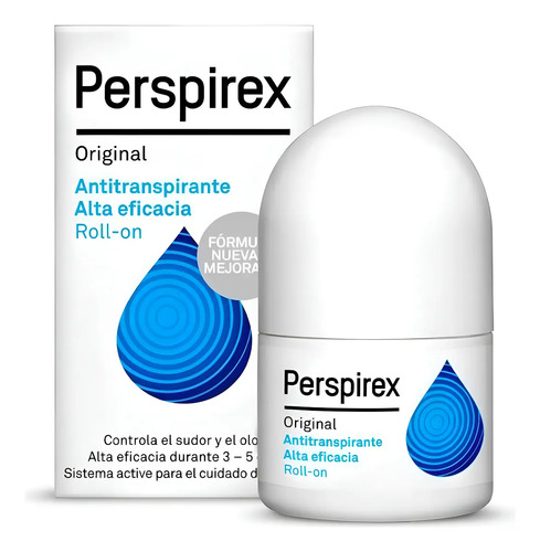 Antitranspirante Perspirex Roll-on 20ml Sin Alcohol 5 Días Protección Sin Fragancia