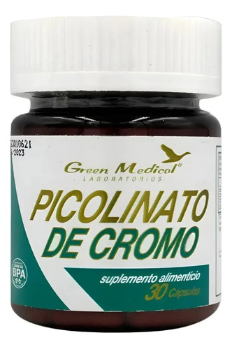 Picolinato De Cromo 30 Capsulas 200mcg. G.m Sin Sabor