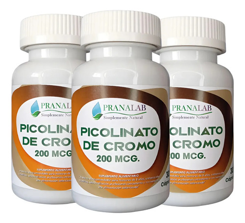 Pranalab Picolinato De Cromo Cápsula Sin Sabor