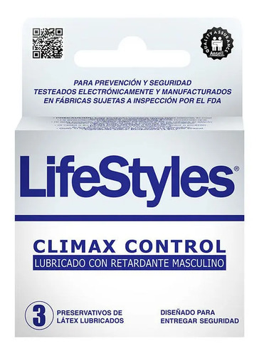 Preservativos Lifestyles Climax Control 3 Condones
