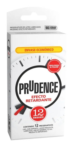 Preservativo Prudence Efecto Retardante, 1 Caja, 12 Und.