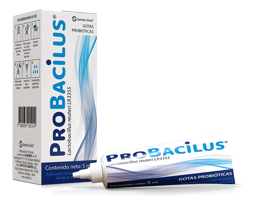 Probacilus Gotas Probióticas Niño Lactobacillus Reuteri 5 Ml Sabor Sin Sabor