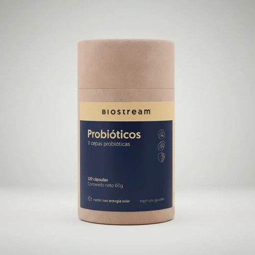 Probioticos Suplemento 500mg 120 Capsulas Biostream Sin Sabor