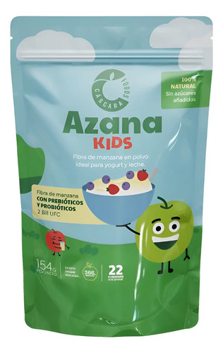 Azana Kids - Fibra De Manzana Con Prebióticos Y Probióticos Manzana