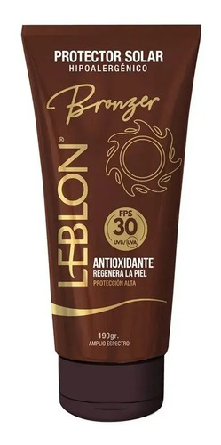 Protector Solar Bronceador Fps30 Hipoalergénico Leblon 190g