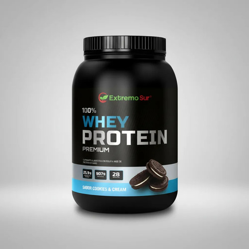 Whey Protein 100% 2 Libras Lab Extremo Sur Cookies And Cream Cookies And Cream