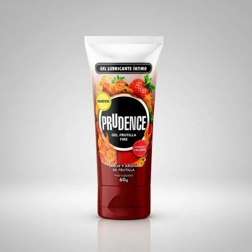Lubricante Prudence Gel Frutilla Fire