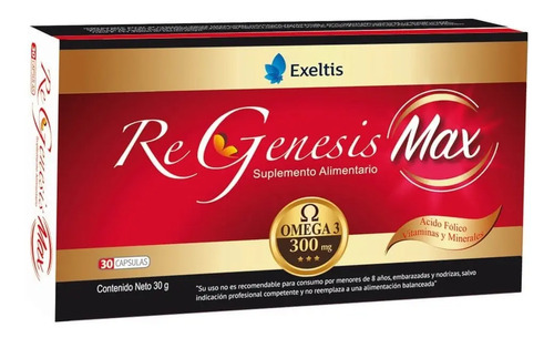 Regenesis Max 30 Cápsulas Blandas Sabor Original