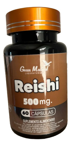 Reishi Hongo 500mg Concentrado 60 Caps G. Medical. Agronewen Sin Sabor