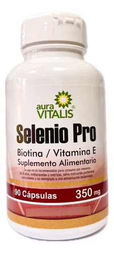 Selenio Pro 90 Capsulas 350 Mg / Auravitalis Sabor Natural