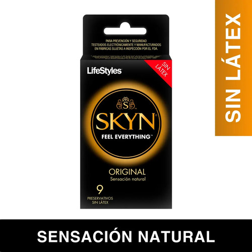 Preservativo Lifestyles Skyn Original De 9 Unidades