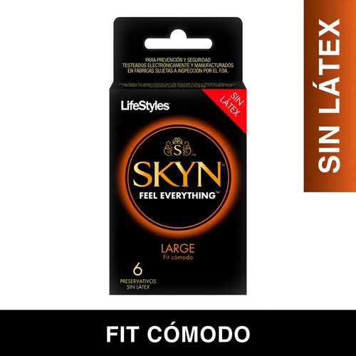 Preservativo Lifestyles Skyn Large - 6 Unidades